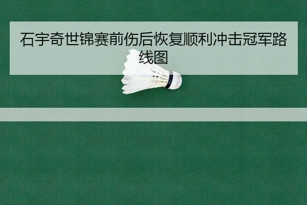 石宇奇世锦赛前伤后恢复顺利冲击冠军路线图